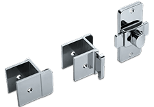 Plastic Laminate Chrome Plated Zamac Surface Mounted Slide Latch