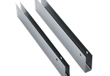 Plastic Laminate Stainless Steel Standard Depth Continuous U Brackets