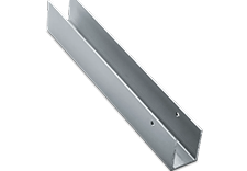 Solid Plastic Hardware Aluminum Standard Depth Continuous Brackets 1