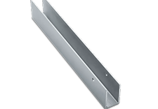 Solid Plastic Hardware Aluminum Standard Depth Continuous Brackets