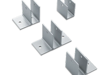 Solid Plastic Hardware Aluminum Stirrup Brackets