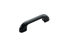 Solid Plastic Hardware Matte Black Anodized Aluminum Door Pull