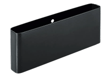 Solid Plastic Hardware Matte Black Shoe