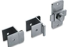 Solid Plastic Hardware Stainless Steel Surface Mounted Slide Latch